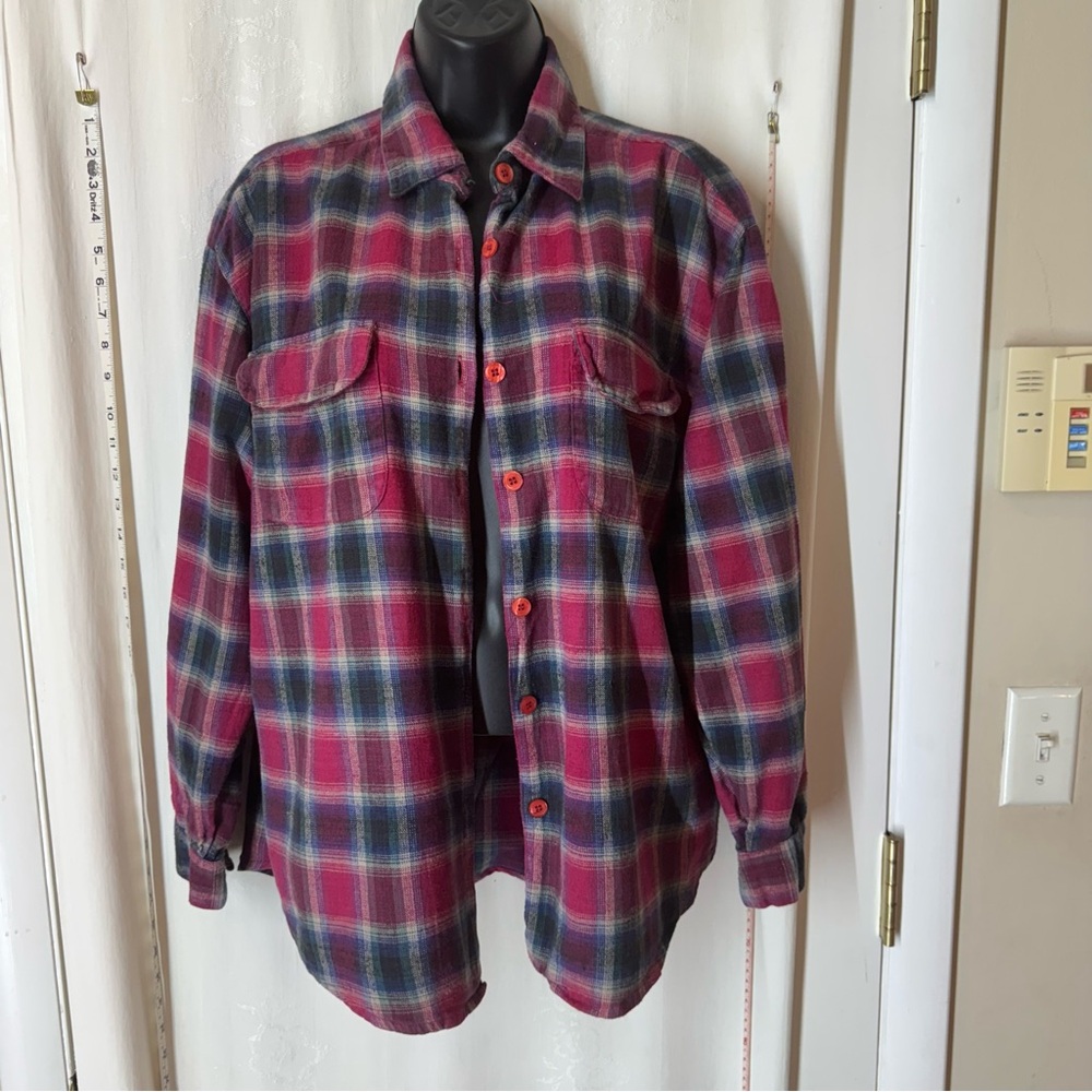 Vintage Pink on Pink Flannel